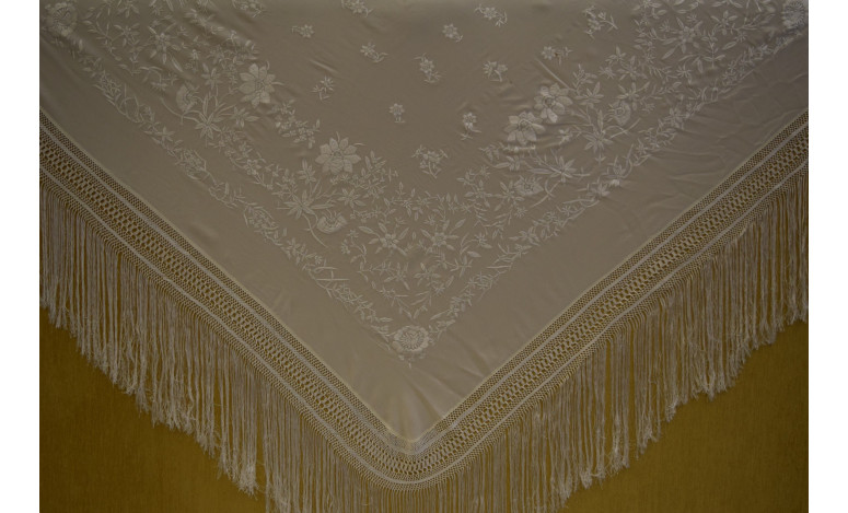 Mantón mano crespón 150cm