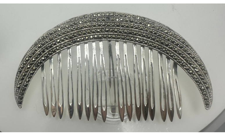 Peinecillo plata marcasitas