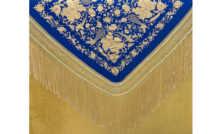 Mantón mano seda 140cm