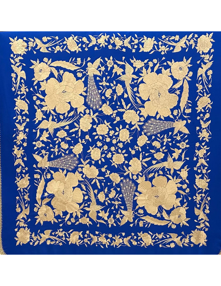 Mantón mano seda 140cm