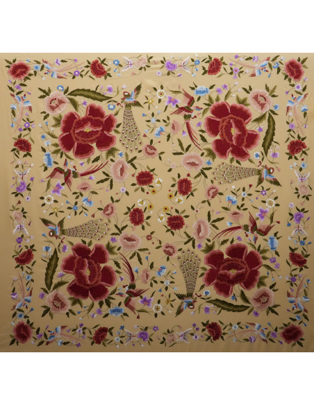 Mantón mano seda 140cm