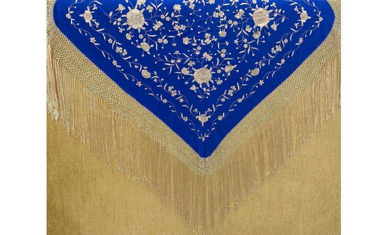 Mantón mano seda 115cm