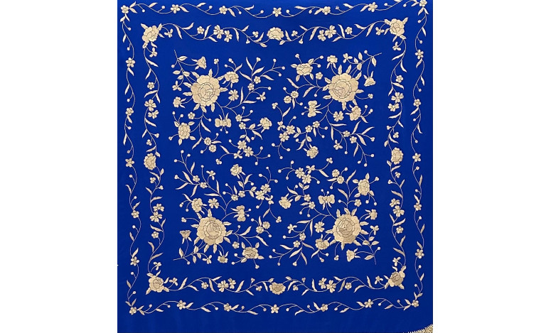 Mantón mano seda 115cm