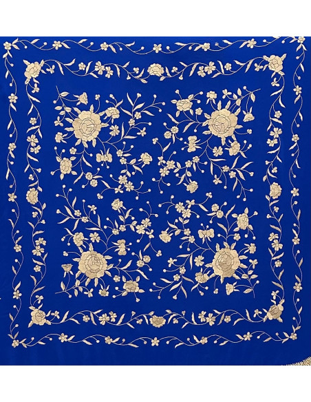 Mantón mano seda 115cm