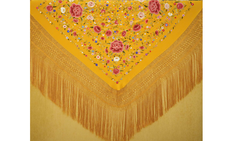 Mantón mano seda 140cm