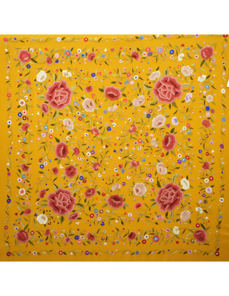 Mantón mano seda 140cm
