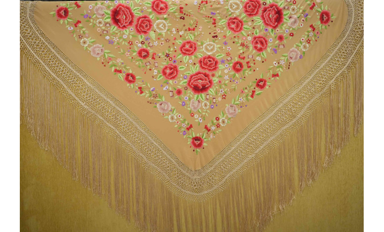 Mantón mano seda 140cm
