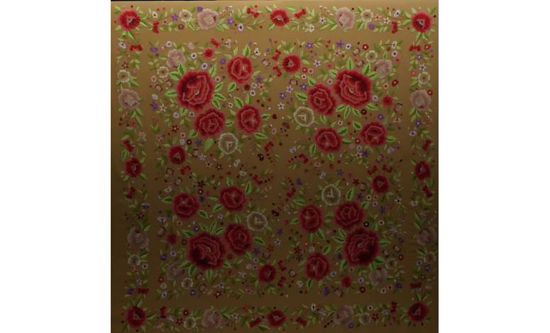 Mantón mano seda 140cm