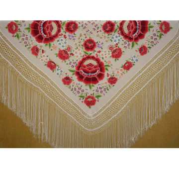 Mantón mano seda 140cm