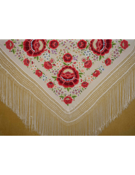 Mantón mano seda 140cm