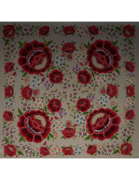 Mantón mano seda 140cm