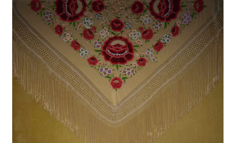 Mantón mano seda 140cm