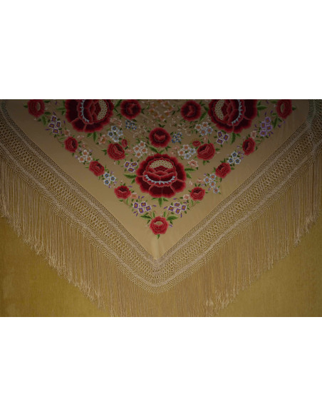 Mantón mano seda 140cm