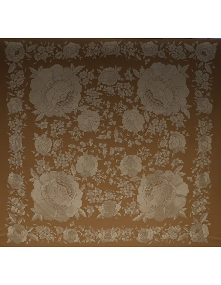 Mantón mano seda 140cm