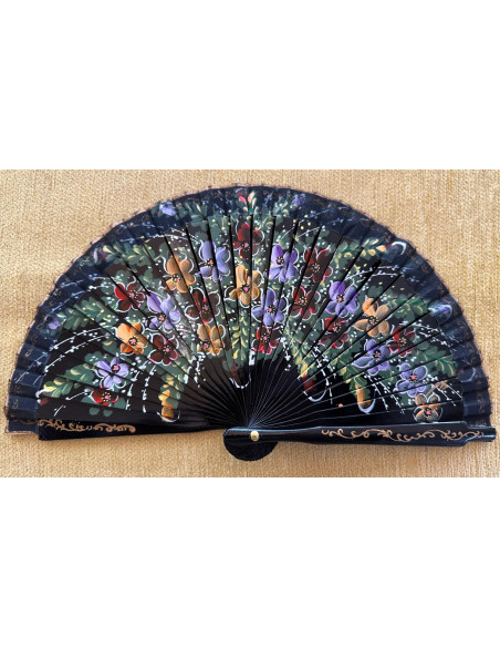 Abanico mini flores 16cm