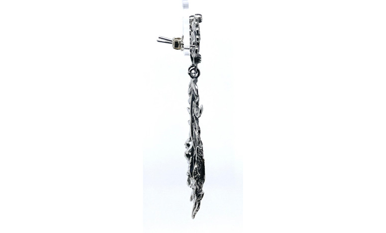 Pendiente plata marcasitas