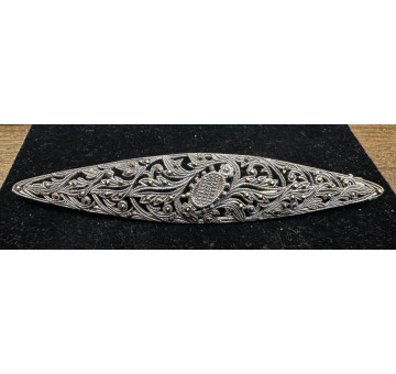 Broche marcasitas plata