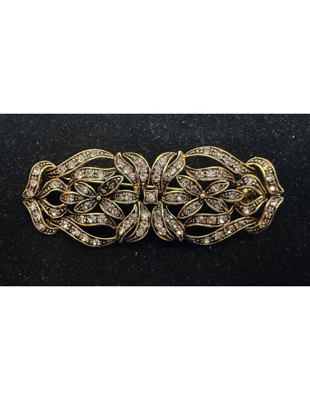 Broche mantilla rodio