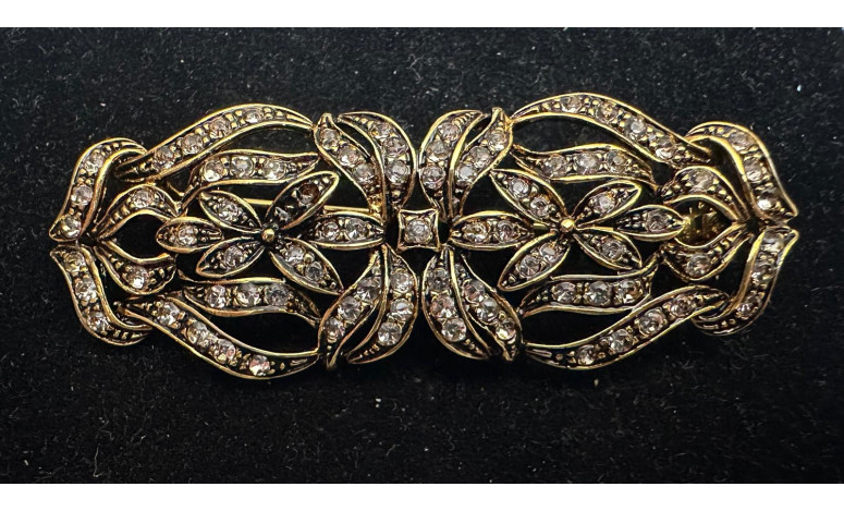 Broche mantilla rodio