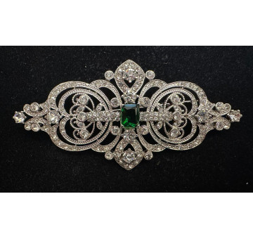 Broche mantilla rodio color 2