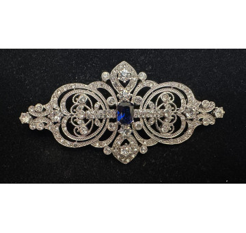 Broche mantilla rodio color