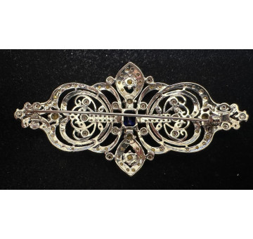 Broche mantilla rodio color 2