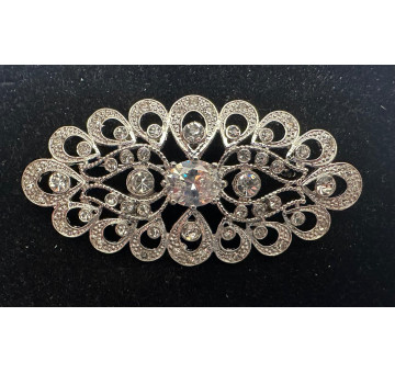 Broche mantilla rodio 2
