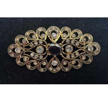 Broche mantilla rodio 2