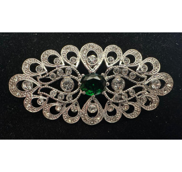 Broche mantilla rodio color 2