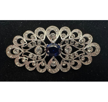 Broche mantilla rodio color 2