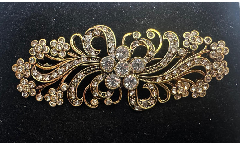 Broche mantilla rodio