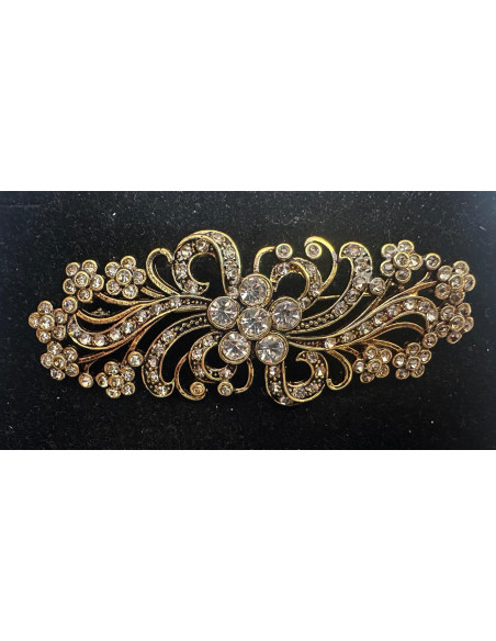 Broche mantilla rodio