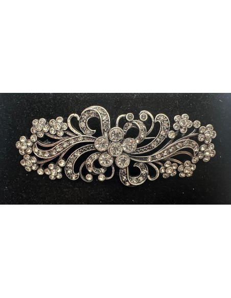 Broche mantilla rodio