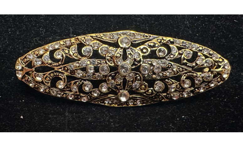 Broche mantilla rodio