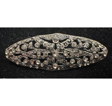 Broche mantilla rodio 2