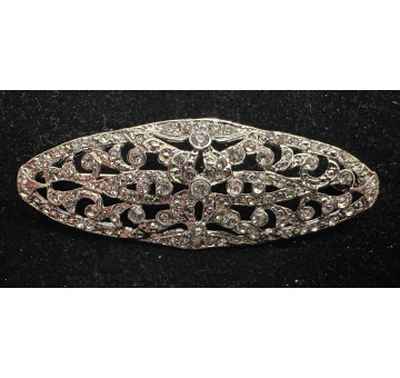 Broche mantilla rodio 2