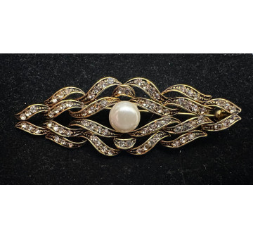 Broche mantilla rodio 2