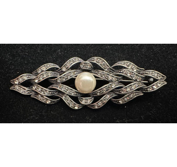 Broche mantilla rodio 2