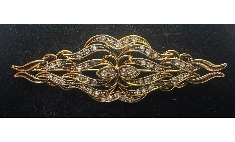 Broche mantilla rodio
