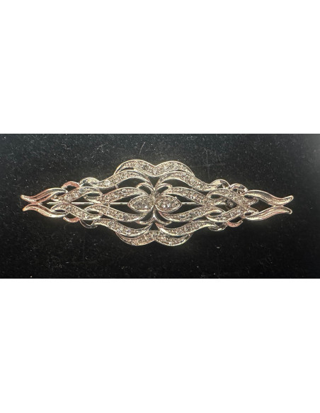 Broche mantilla rodio