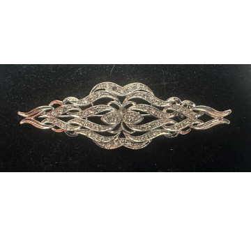 Broche mantilla rodio