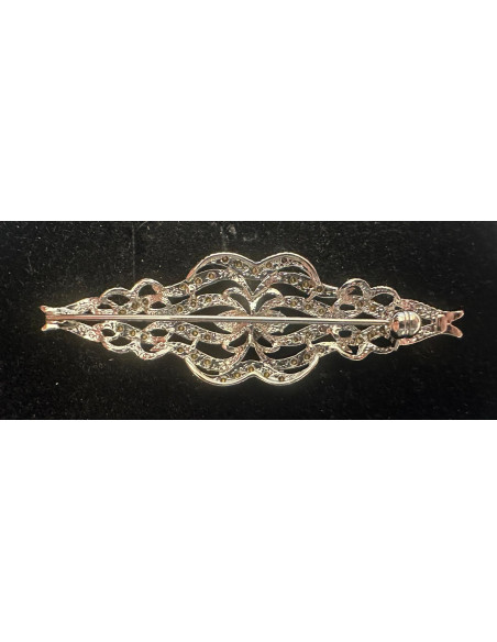 Broche mantilla rodio