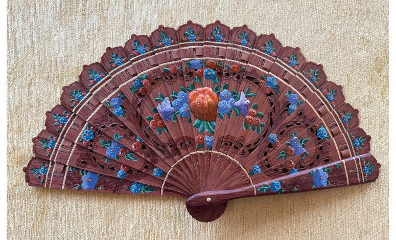 Abanico baraja palosanto