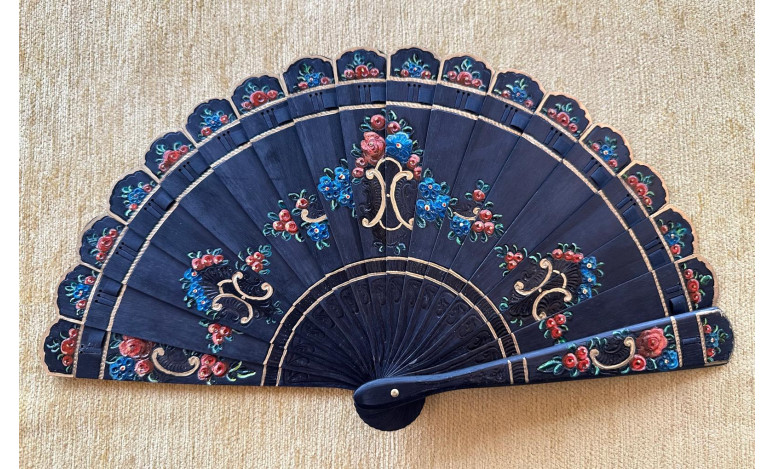 Abanico ébano flores