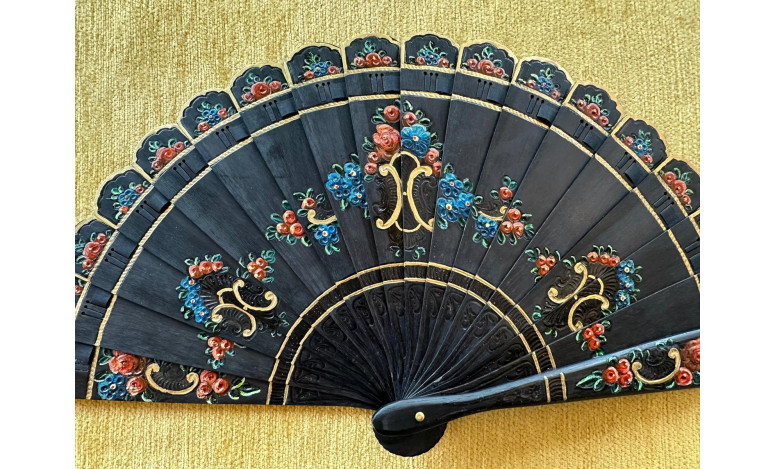 Abanico ébano flores