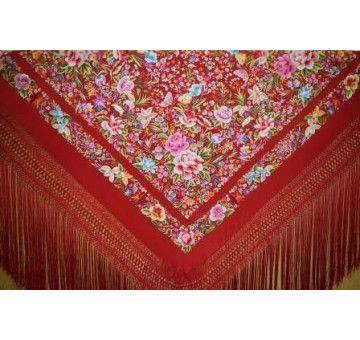 Mantón mano seda 140cm