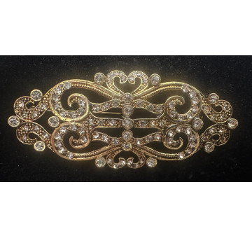 Broche mantilla rodio