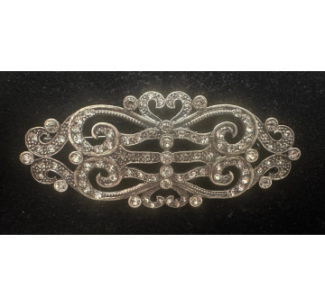 Broche mantilla rodio 2