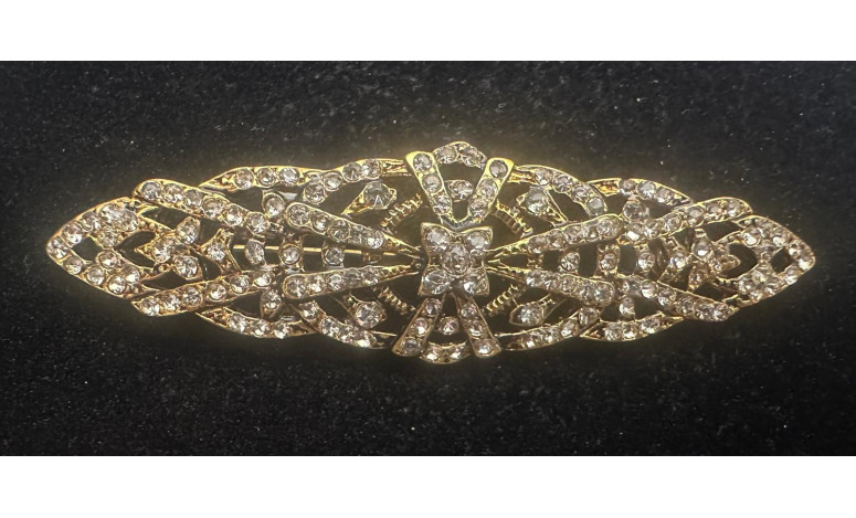 Broche mantilla rodio