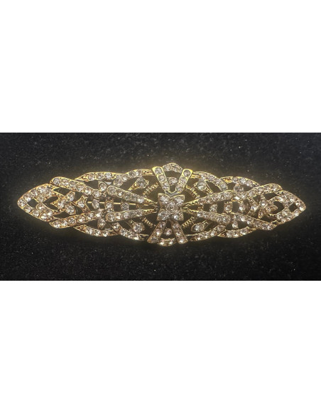Broche mantilla rodio